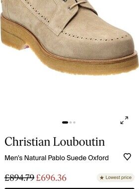 Christian Louboutin
Men's Natural Pablo Suede Oxford